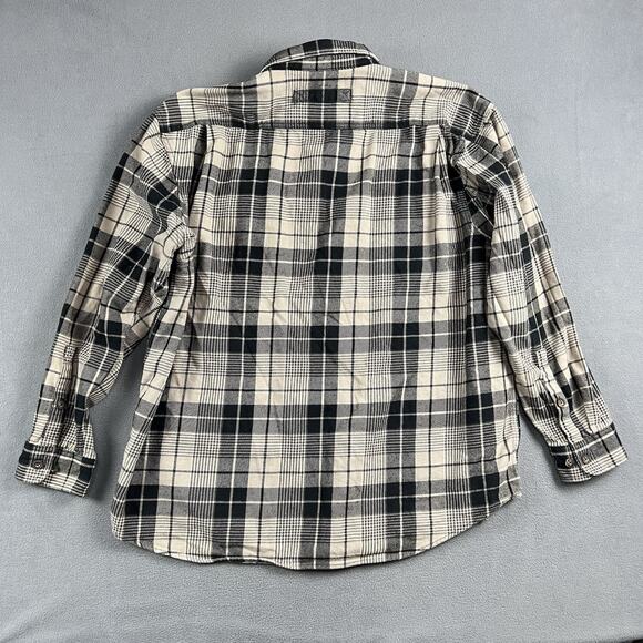 Duluth Trading Shirt Mens 2XL Gray Heavyweight Button Down Flannel Workwear - Picture 7 of 9